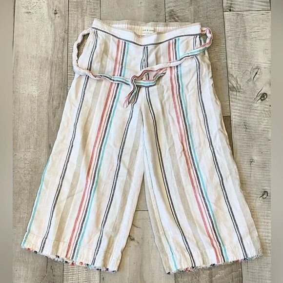 Cloth & Stone Anthropologie Cropped Tie Waist Pants - Picture 1 of 3